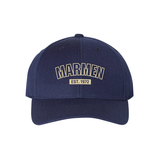 Casquette Snapback Université Bleu Marin et Crème