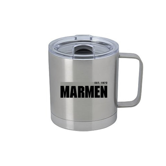 Tasse isolé Classique Métal et Noir