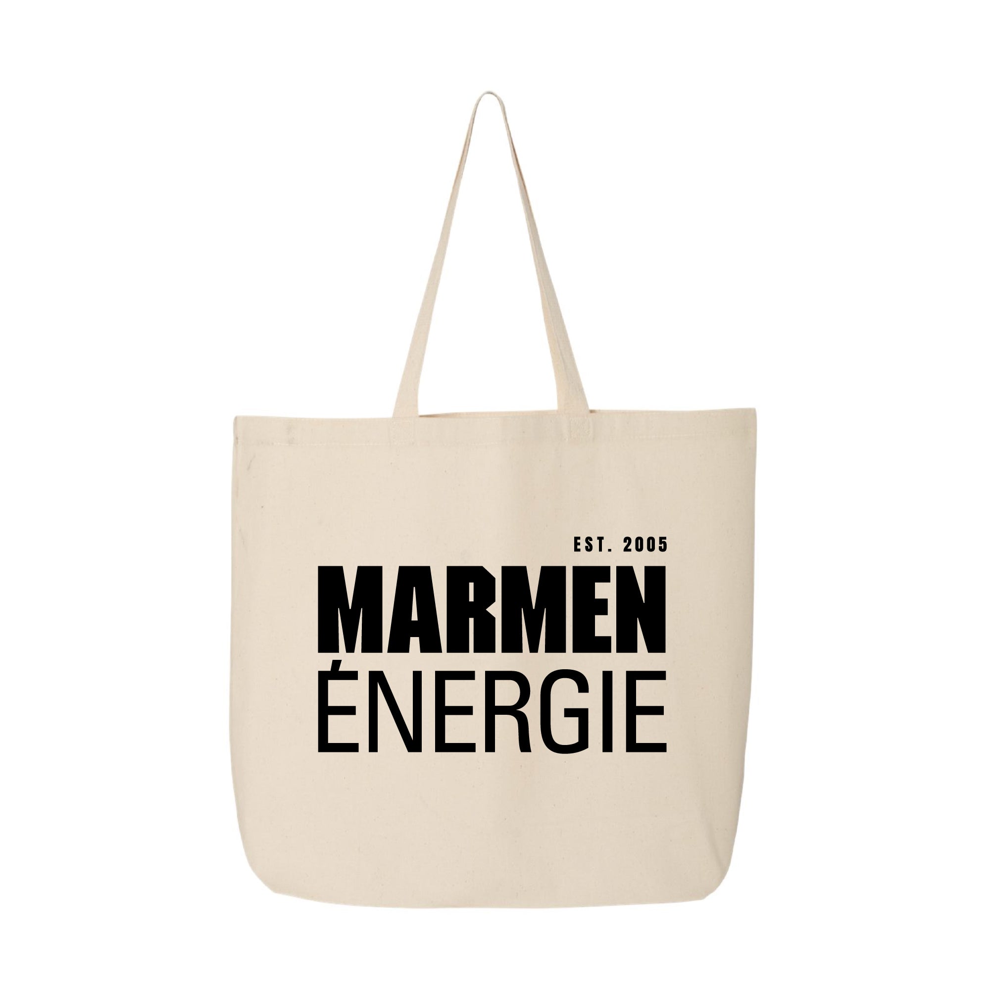 Tote Bag Énergie Classique Crème et Noir