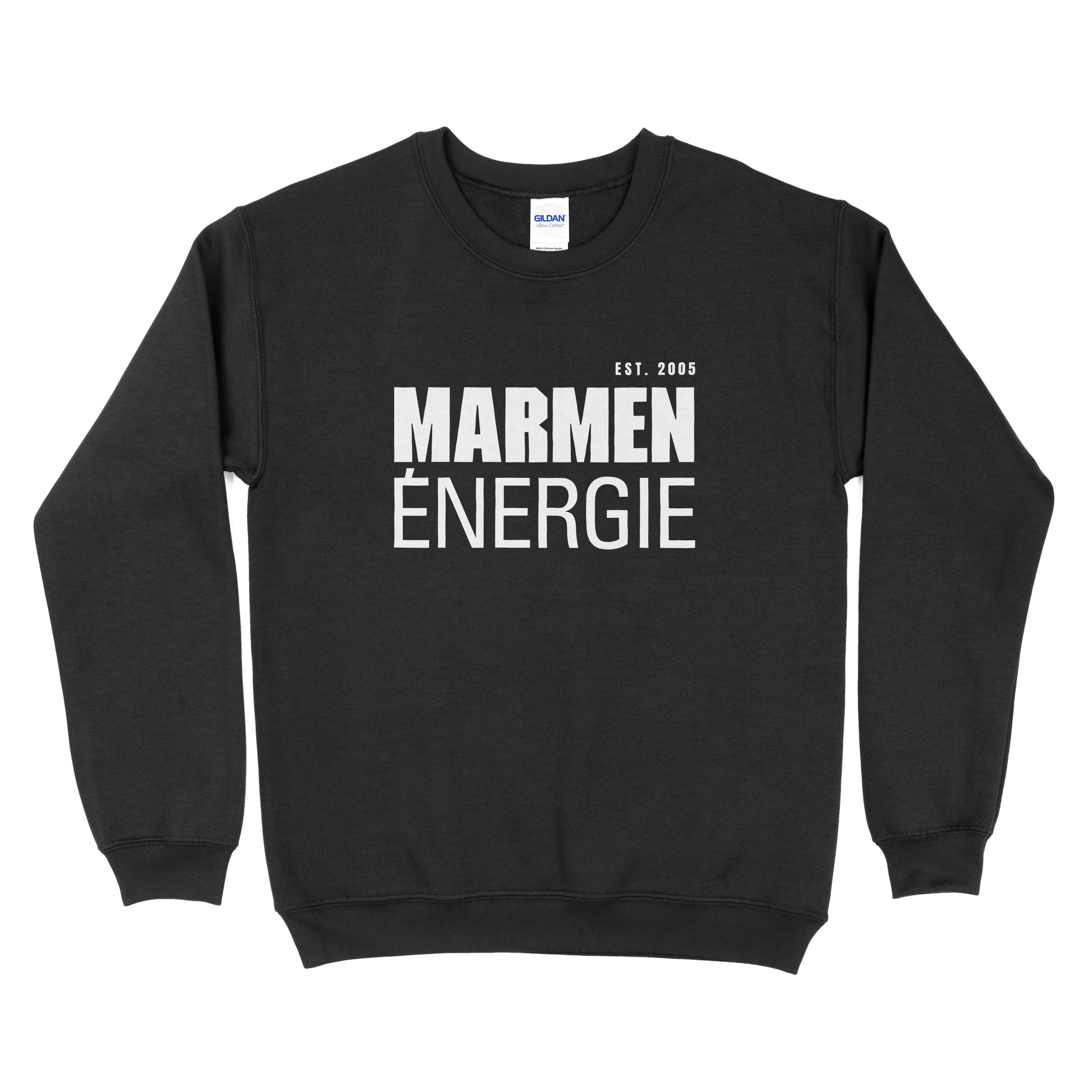 Crewneck Énergie Classique Noir et Blanc