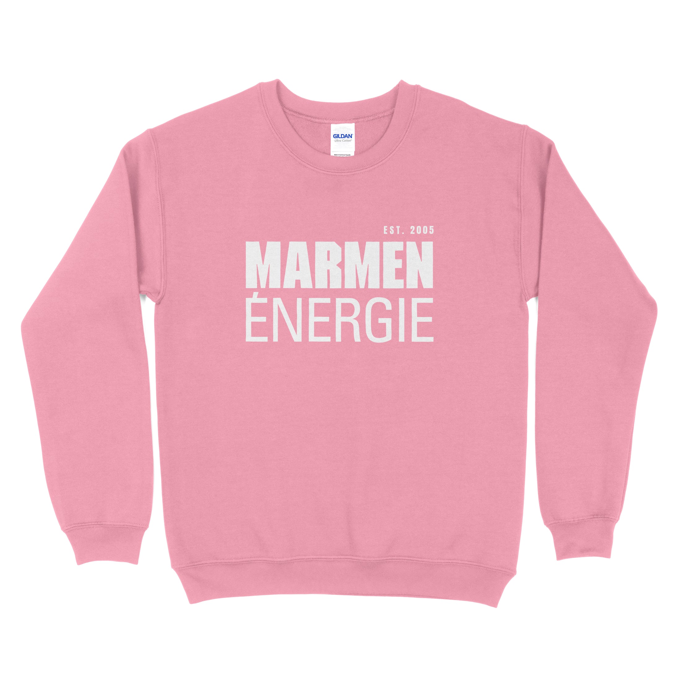 Crewneck Énergie Classique Rose et Blanc