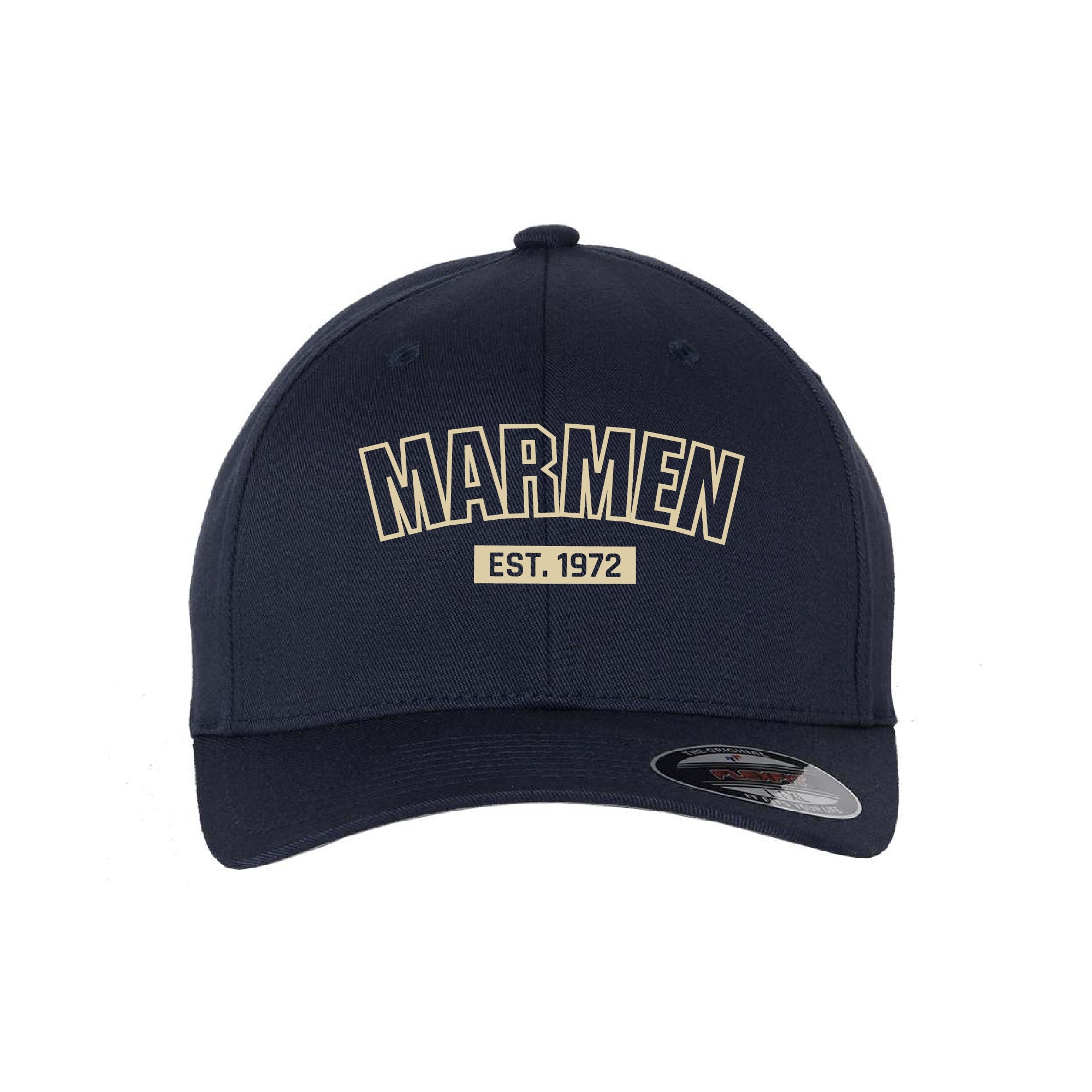 Casquette Flexfit Université Bleu Marin et Crème