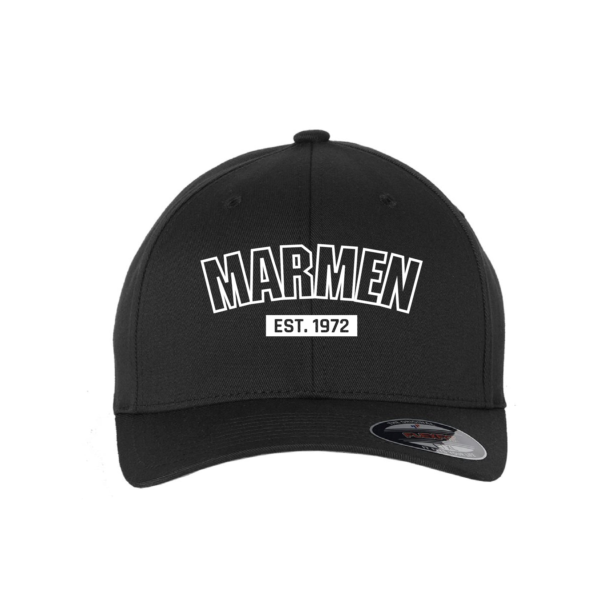 Casquette Flexfit Université Noir et Blanc
