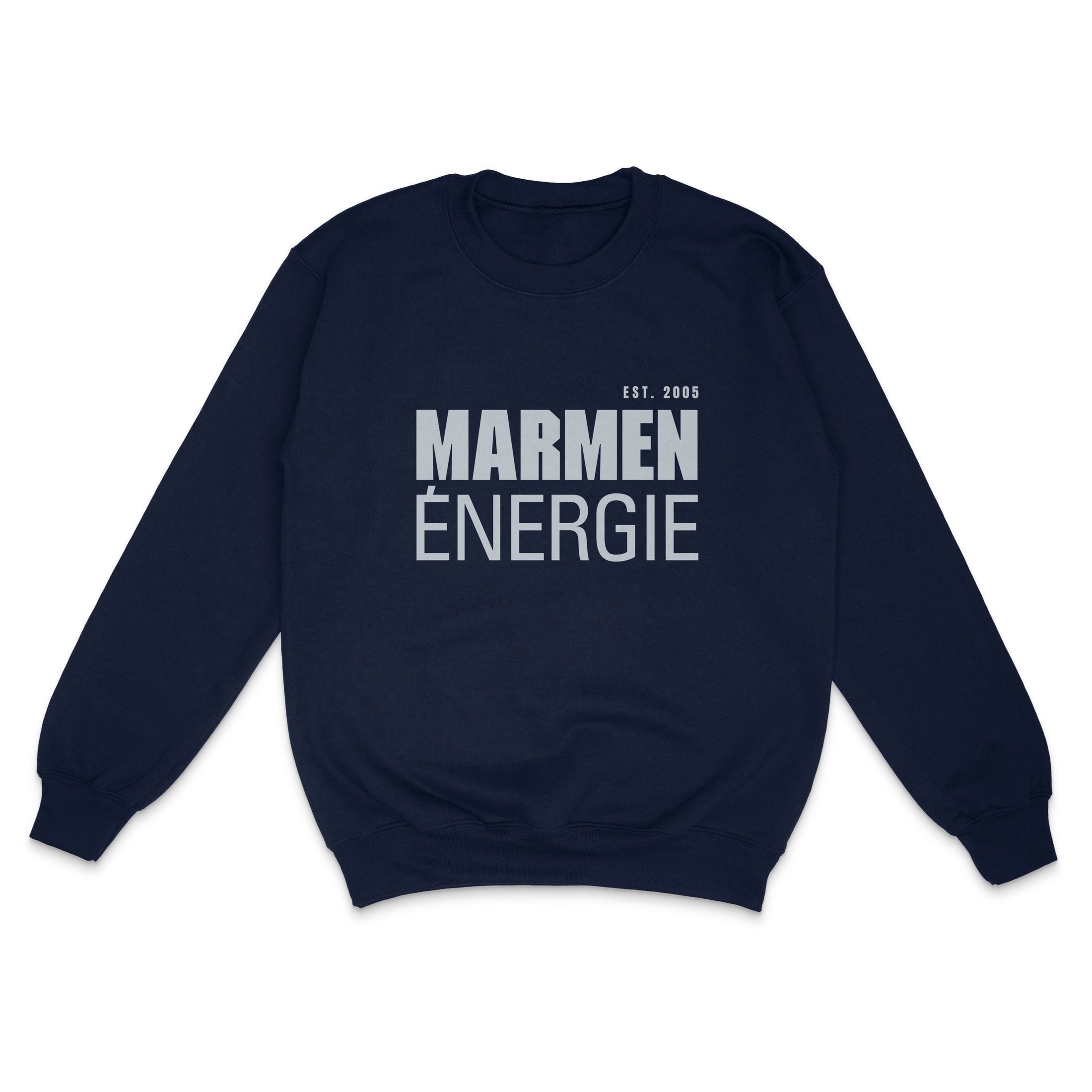 Crewneck Énergie Junior Classique Bleu Marin et Gris