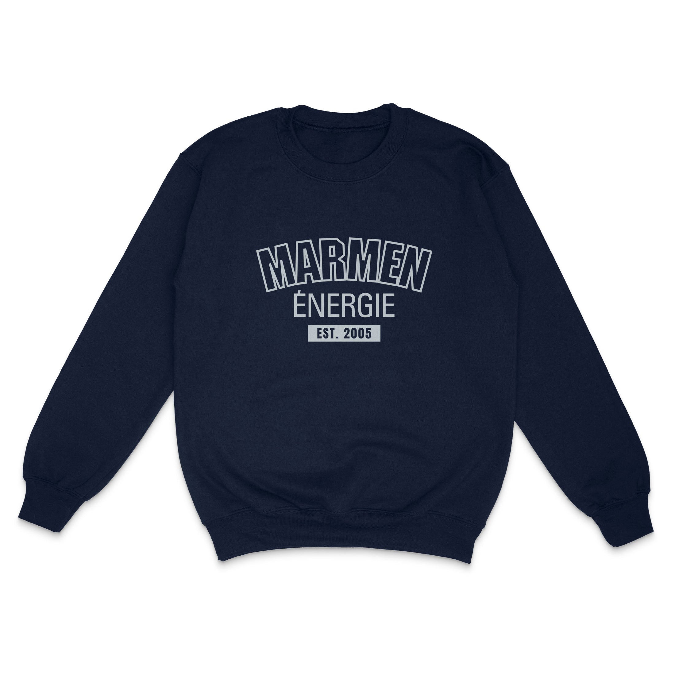 Crewneck Énergie Junior Université Bleu Marin et Gris