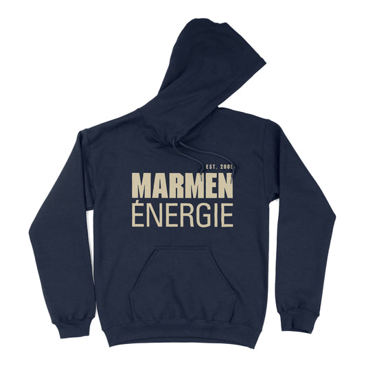 Hoodie Énergie Classique Bleu Marin et Crème