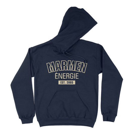 Hoodie Énergie Université Bleu Marin et Crème