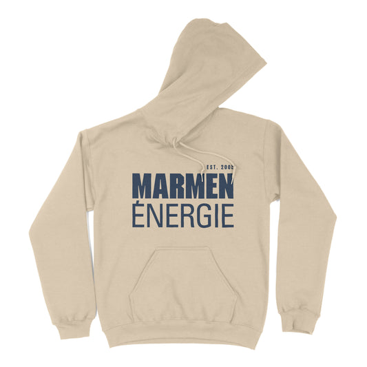 Hoodie Énergie Classique Crème et Bleu Marin