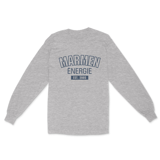 Longsleeve Énergie Université Gris et Bleu Marin