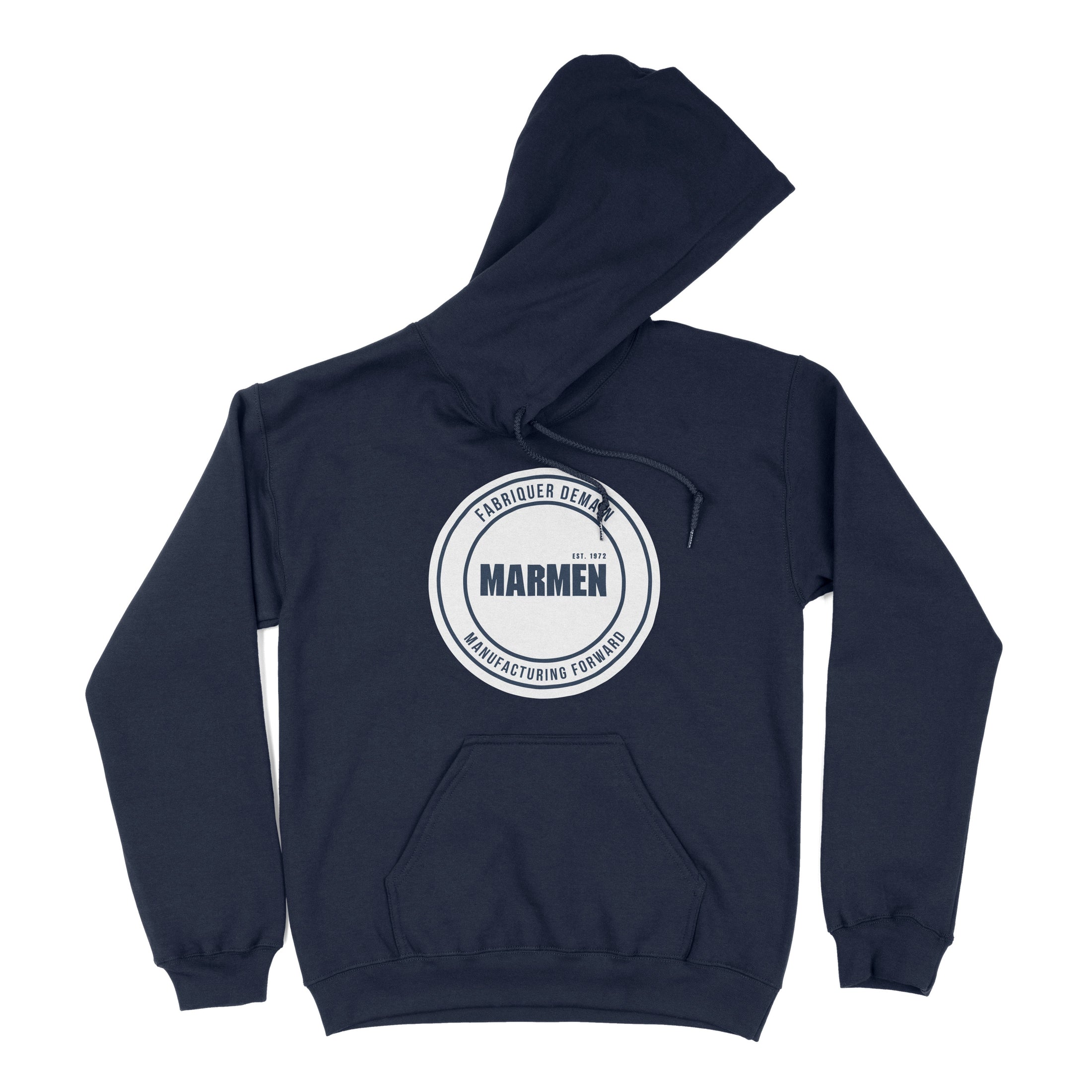 Hoodie Cercle Bleu Marin et Blanc