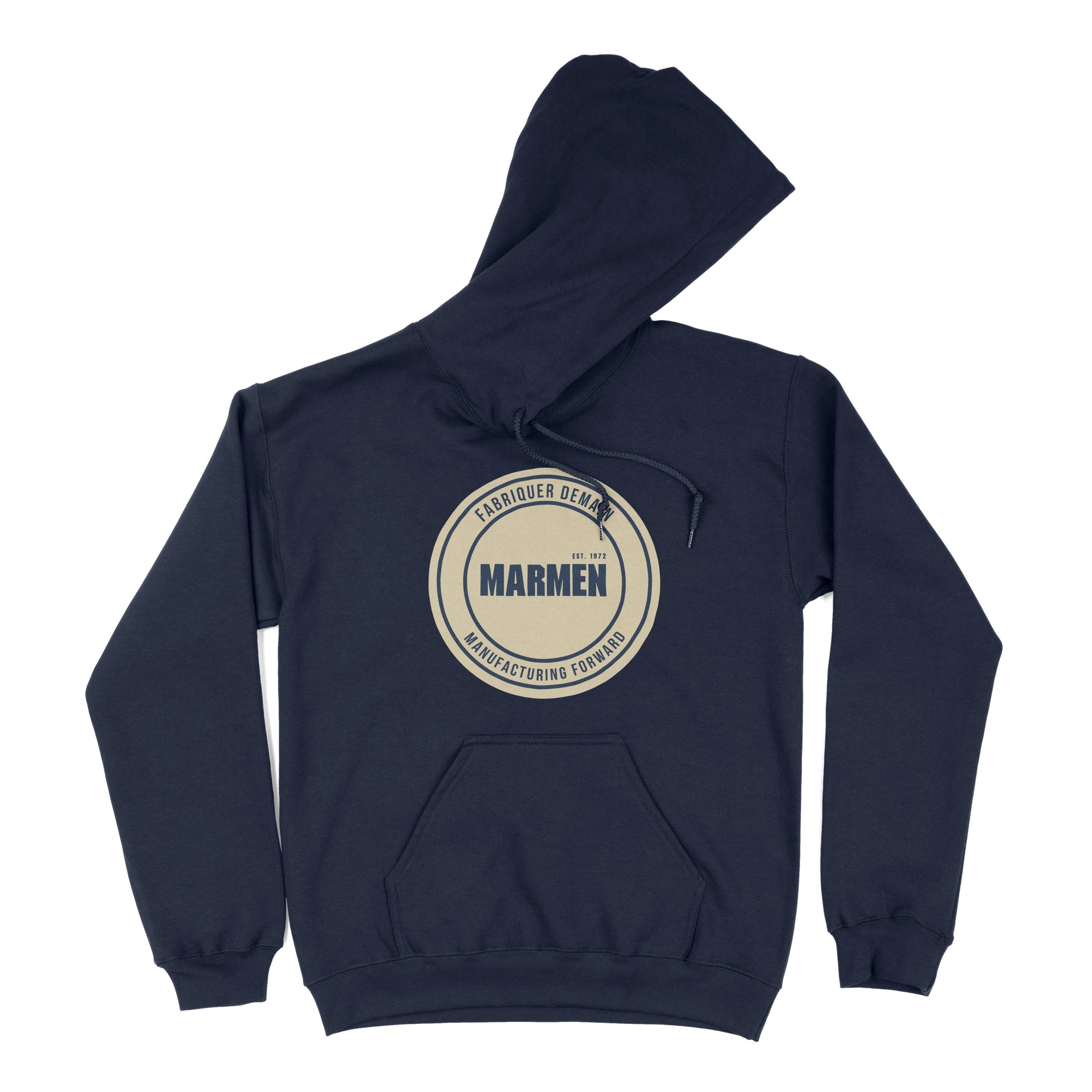 Hoodie Cercle Bleu Marin et Crème