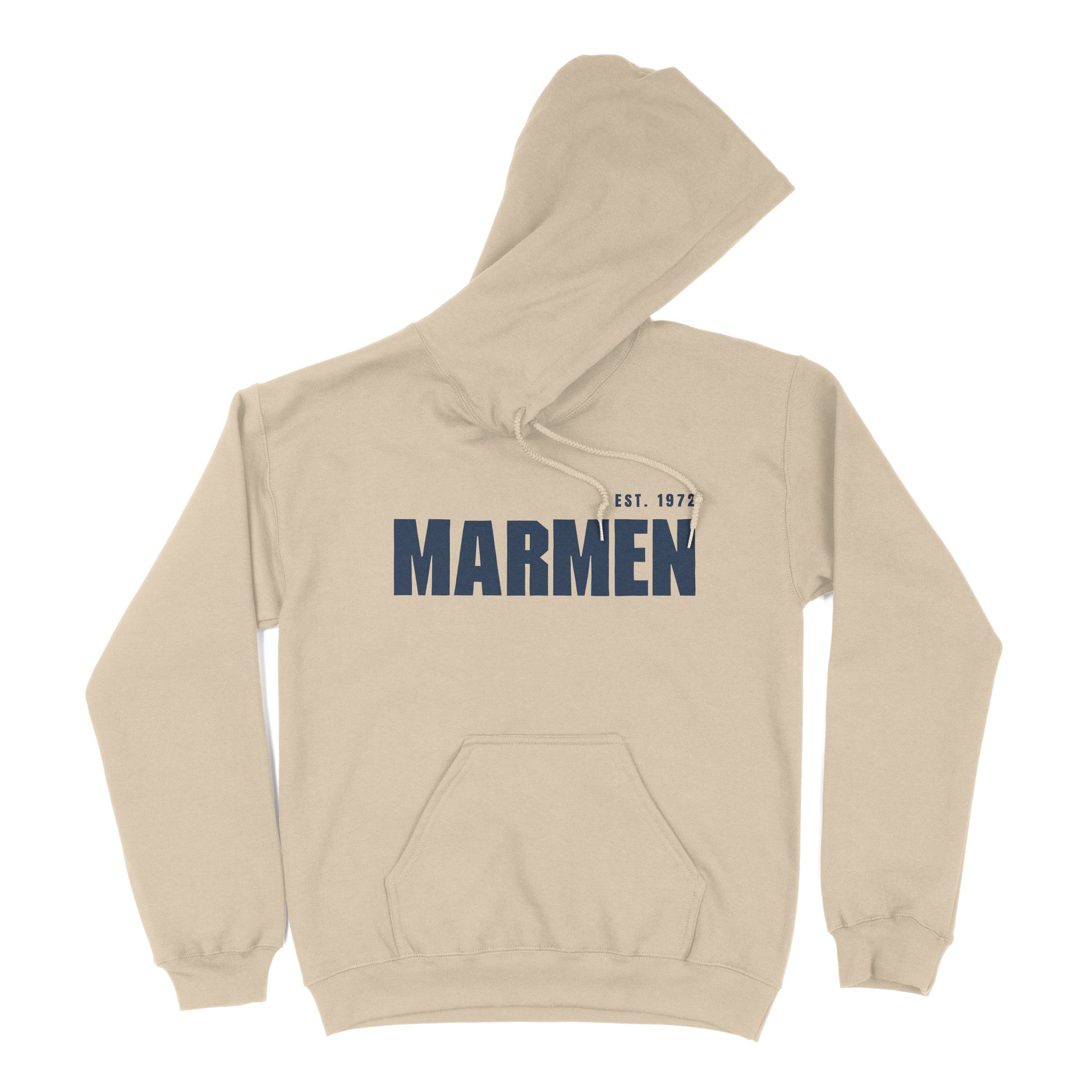 Hoodie Classique Crème et Bleu Marin