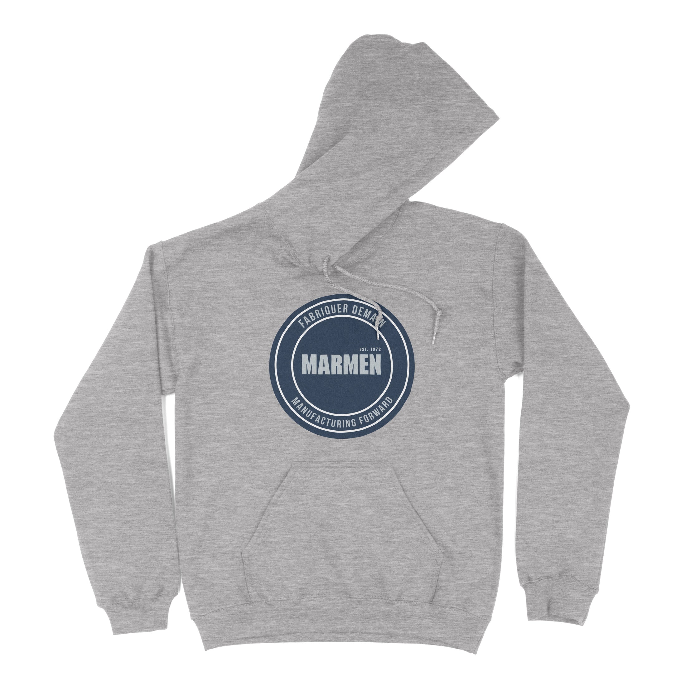 Hoodie Cercle Gris et Bleu Marin