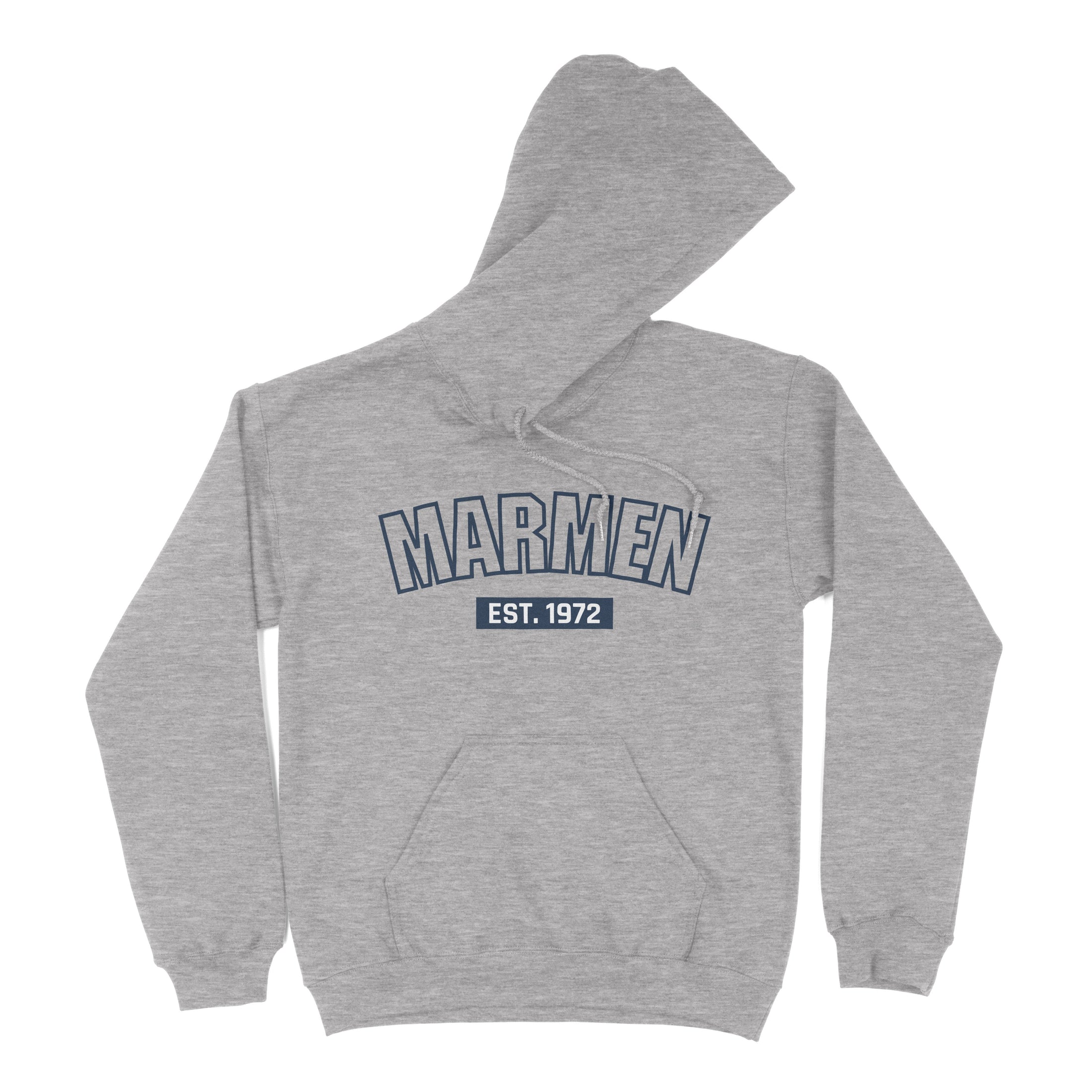 Hoodie Université Gris et Bleu Marin