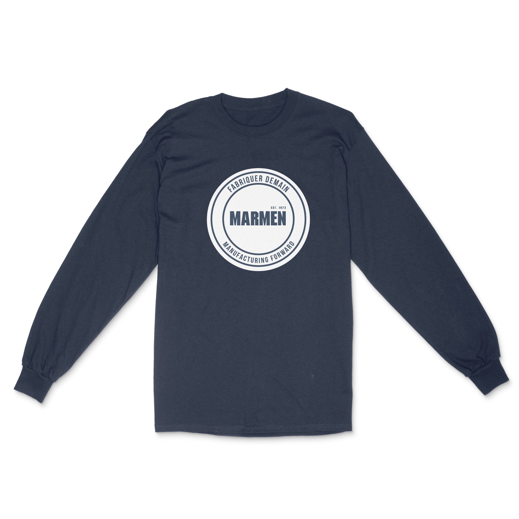 Longsleeve Cercle Bleu Marin et Blanc