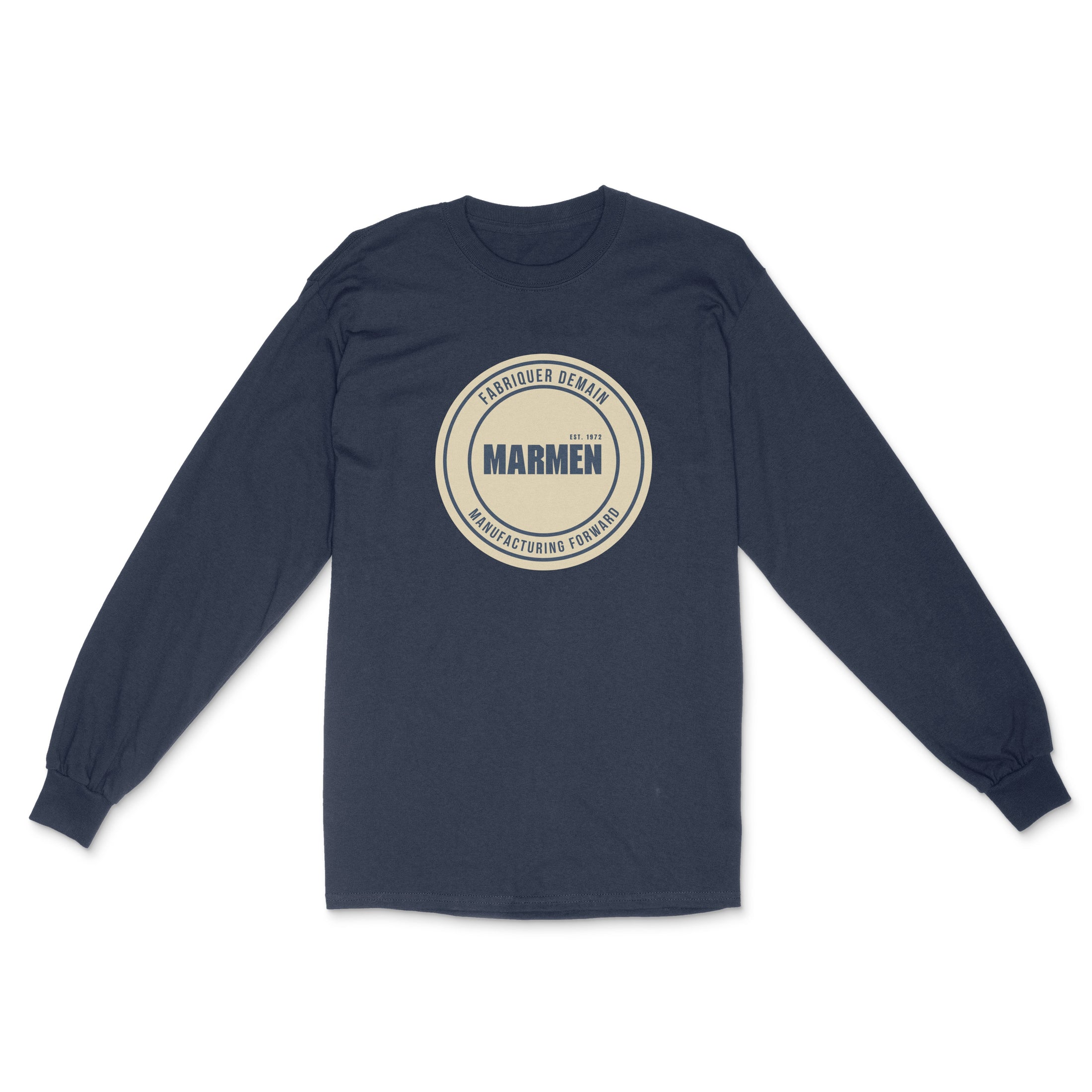 Longsleeve Cercle Bleu Marin et Crème