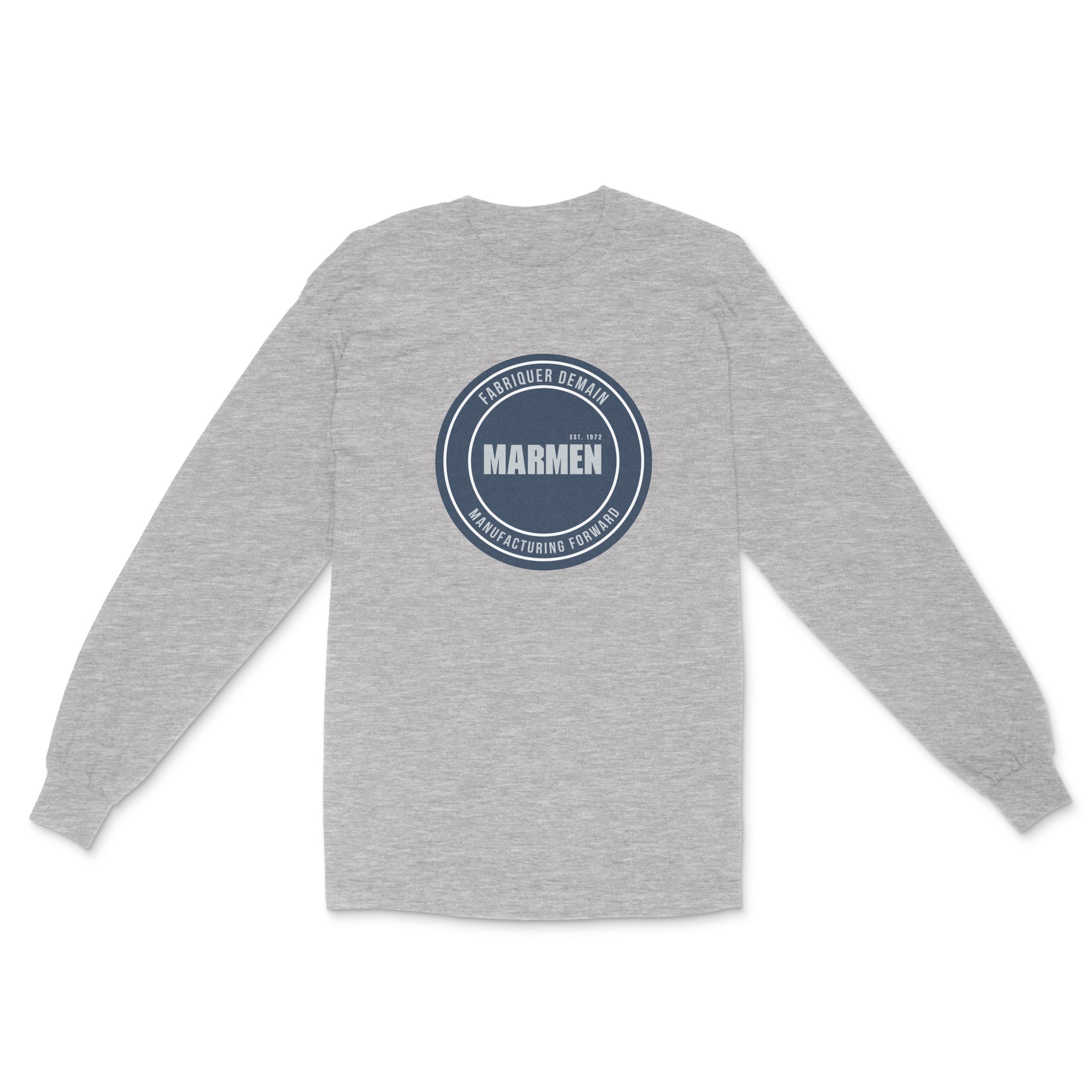 Longsleeve Cercle Gris et Bleu Marin