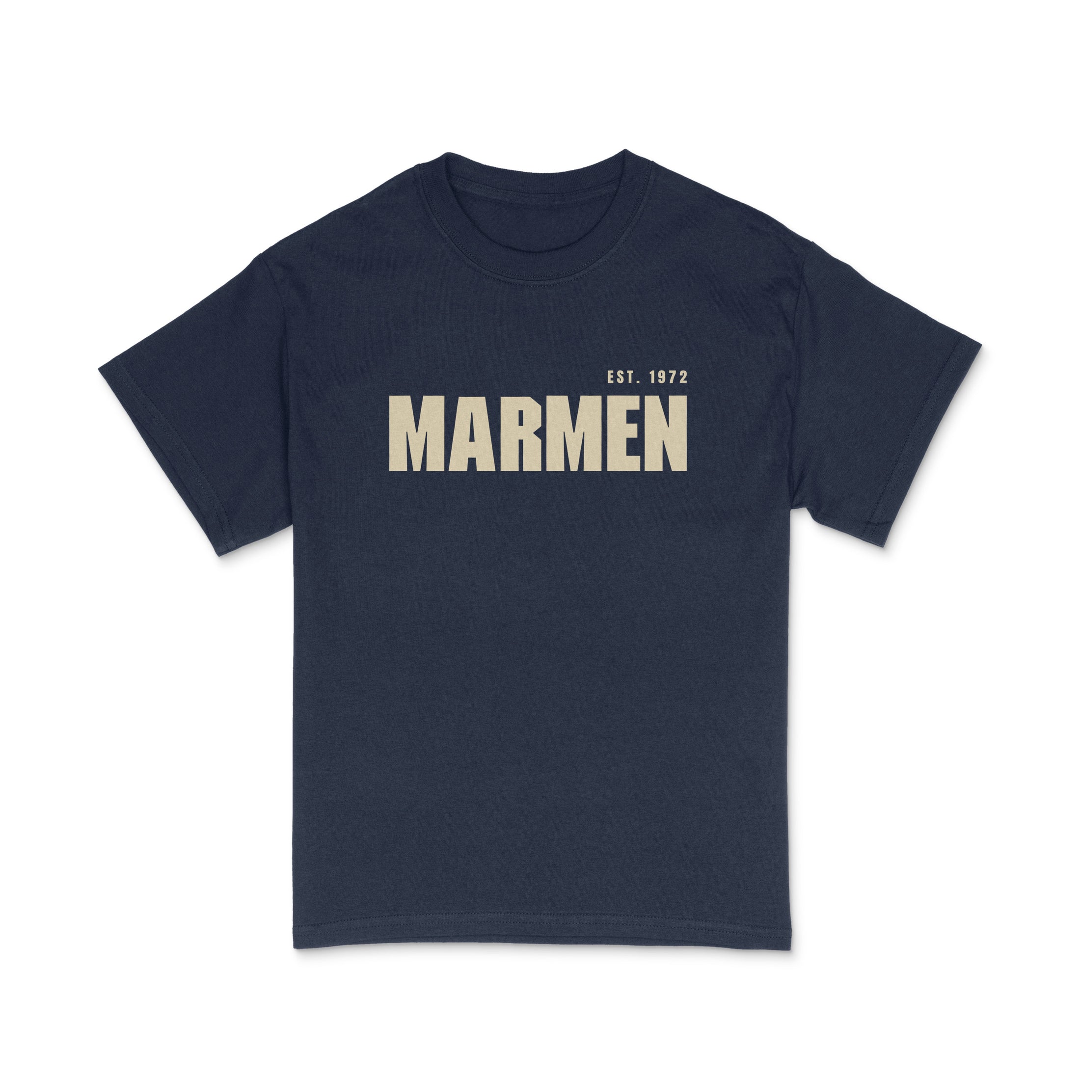 T-Shirt Classique Bleu Marin et Crème