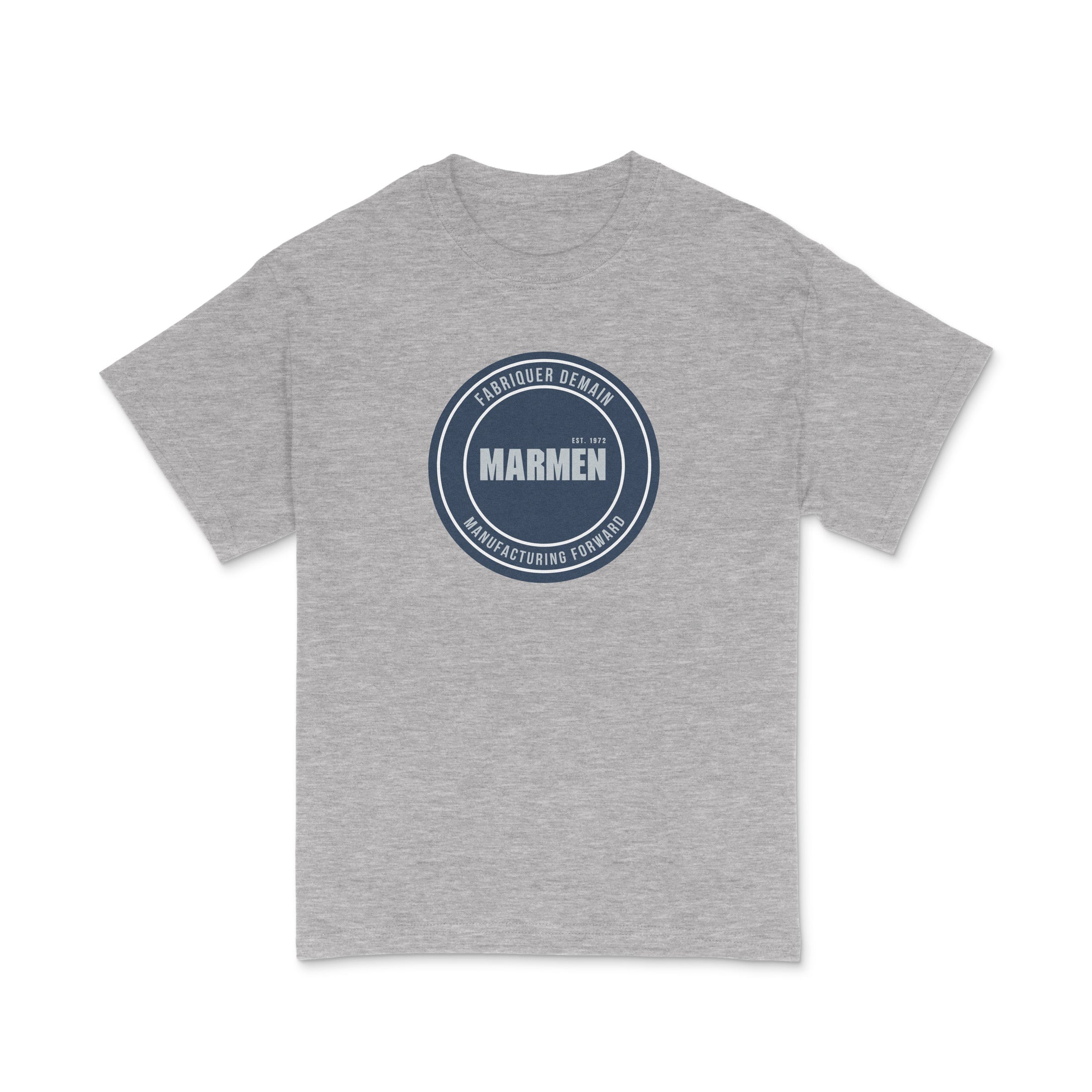 T-Shirt Cercle Gris et Bleu Marin